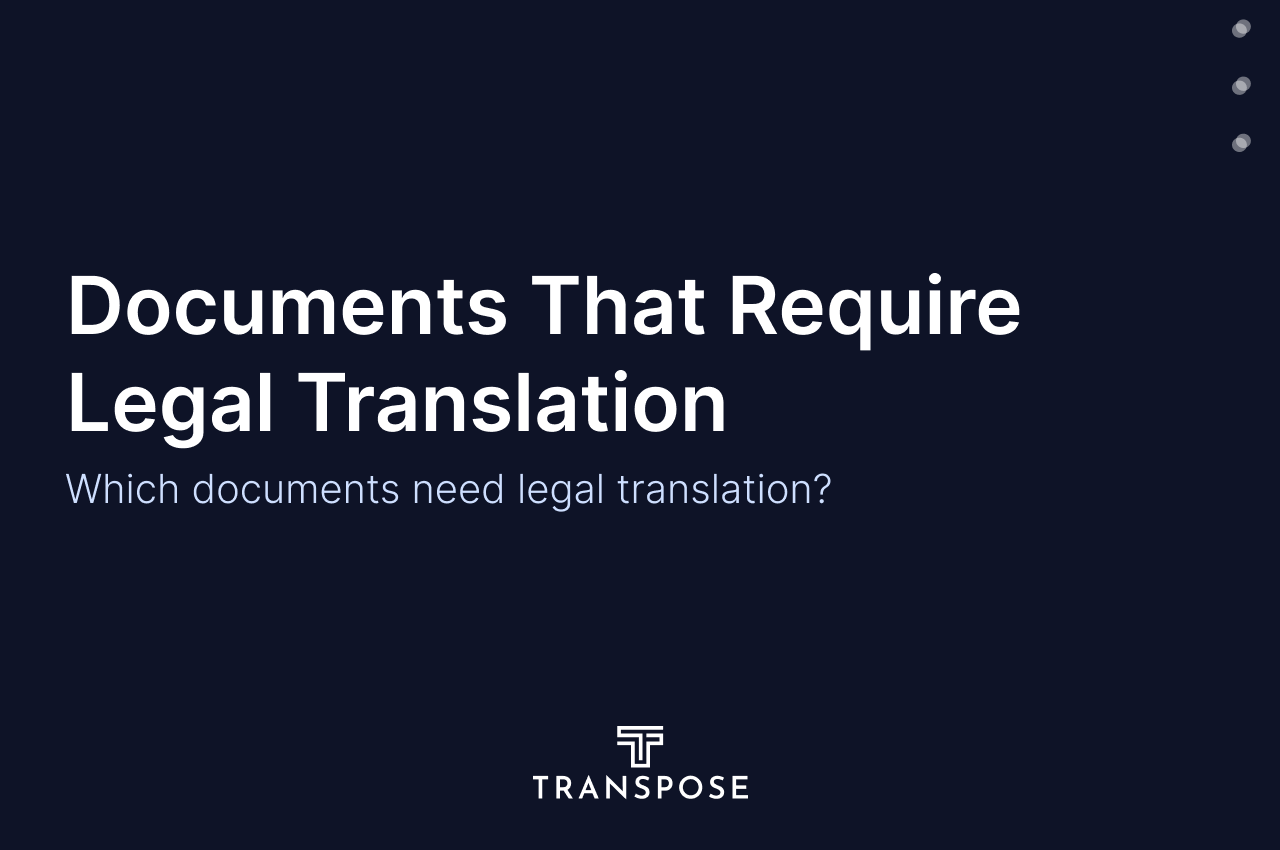 Which Documents Need Legal Translation? [2026]