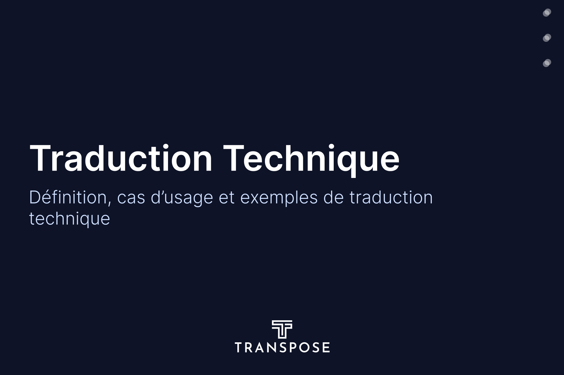 Traduction Technique : Définition et Exemples